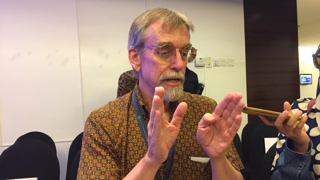 Ahli entomologi, Michael Bangs. (Foto: Sayid Muhammad Mulki Razqa/kumparan)