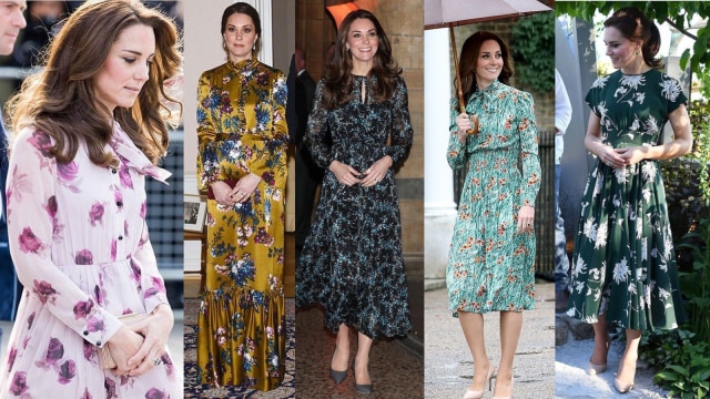 Gaun floral Kate Middleton (Foto: Dok. Kate Middleton Closet)