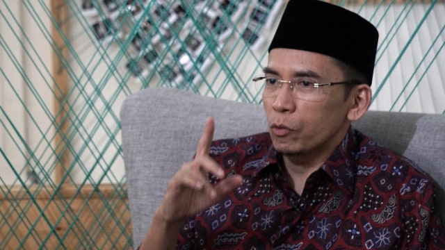 Tuan Guru Bajang (TGB) saat berkunjung ke kantor kumparan. (Foto: Abil Achmad Akbar/kumparan)