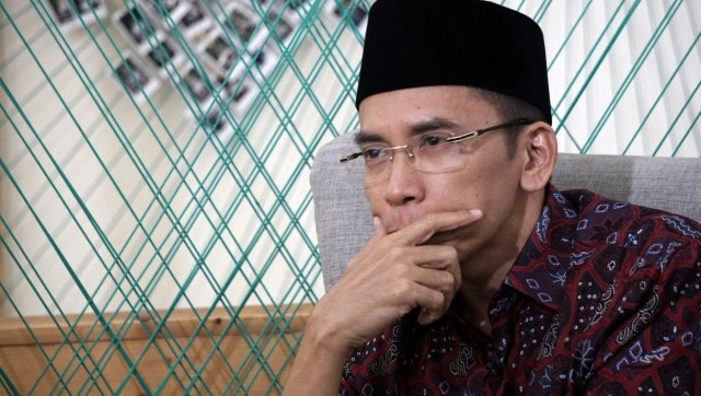 Gubernur NTB TGH Muhammad Zainul Majdi atau Tuan Guru Bajang, saat mengunjungi kantor kumparan, Jakarta. (Foto: Abil Achmad Akbar/kumparan)