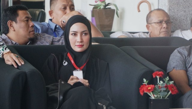 Staf khusus event Aceh Marathon 2018, Fenny Steffy Burase memenuhi panggilan KPK. (Foto: Fanny Kusumawardhani/kumparan)