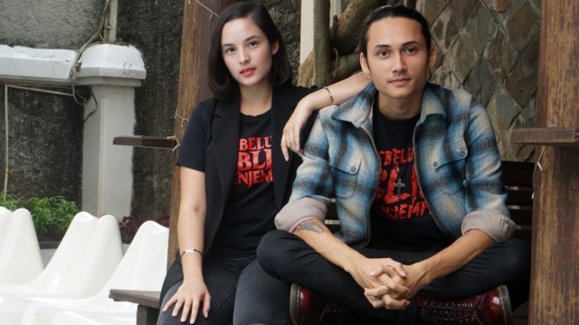 Chelsea Islan, Samo Rafael berkunjung ke kantor kumparan. (Foto: Abil Achmad Akbar/kumparan)