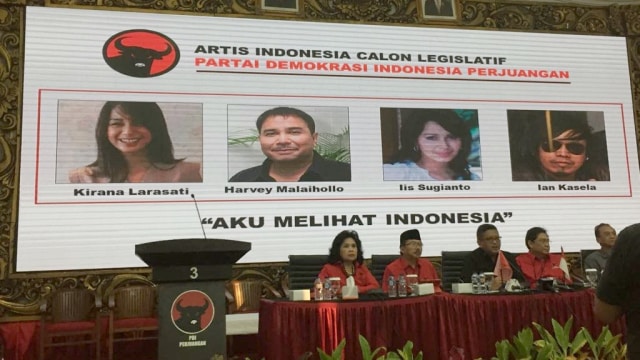 Artis yang nyaleg melalui partai PDIP. (Foto: Rafyq Alkandy/kumparan)
