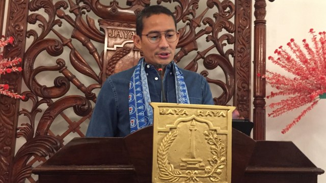 Sandi di Balai Kota (Foto: Moh Fajri/kumparan)