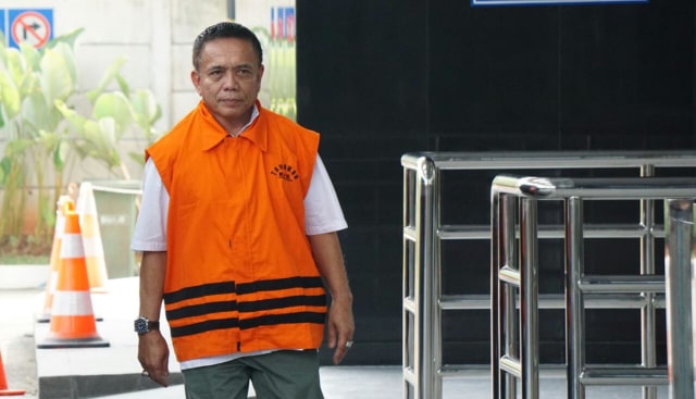 Gubernur Aceh nonaktif, Irwandi Yusuf di KPK. (Foto: Jamal Ramadhan/kumparan)