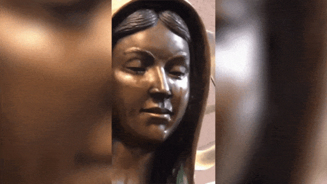 Patung Bunda Maria Menangis. (Foto: Roman Catholic Diocese of Las Cruces via Youtube)