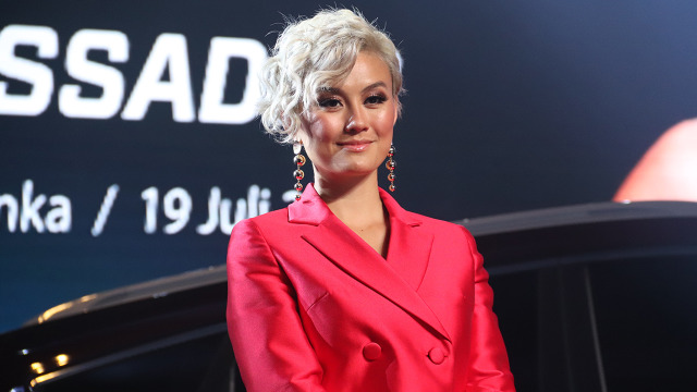 Agnes Monica di peluncuran mobil cina DFSK (Foto: Munady/kumparan)