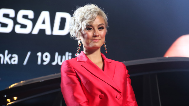 Agnes Monica di peluncuran mobil cina DFSK (Foto: Munady/kumparan)