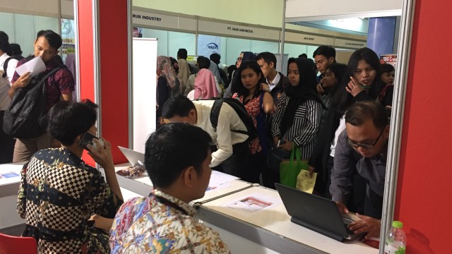 Job Fair di Smesco Convention Hall (Foto: Elsa Toruan/kumparan)
