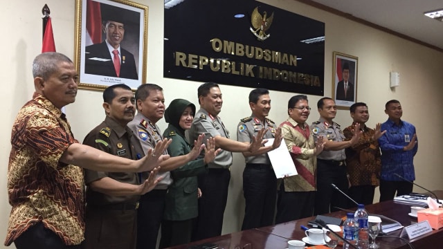 Kajian Ombudsman terhadap Saber Pungli di Ombudsman RI. (Foto: Yuana Fatwalloh/kumparan)