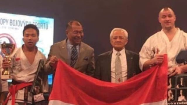 Fauzan Noor juara dunia karate (Foto: Dok. Kemenpora)