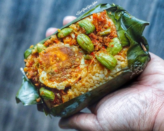 Resep Masakan : Nasi Bakar Petai, Enak dan Bikin Nagih !