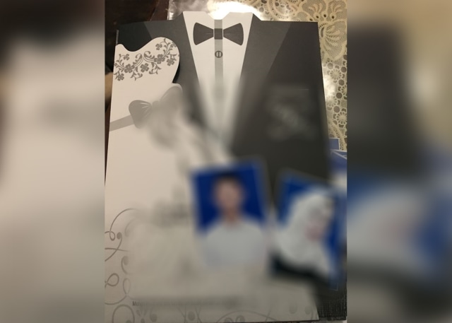 Undangan dan foto nikah pengantin kabur (Foto: Dok. Istimewa)
