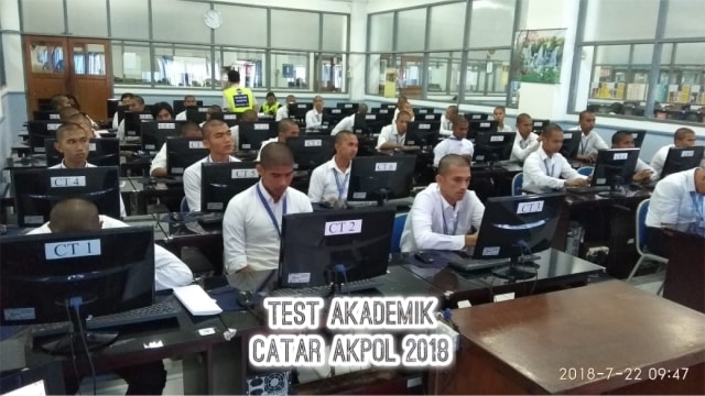 Suasana seleksi akademik catar akpol, dok SDM Polri Foto: SDM Polri