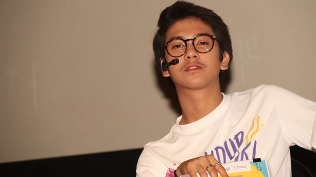Iqbaal Ramadhan di acara 'Hidup Sehat, Yuk!' Foto: Munady Widjaja