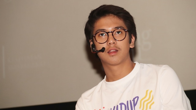Iqbaal Ramadhan di acara Ruang Guru di XXI Epicentrum  (Foto: Munady)