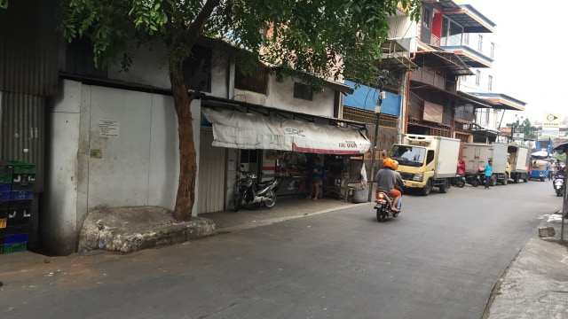 Lokasi penembakan orang tidak dikenal di kawasan Teluk Gong, Penjaringan, Jakarta Utara. (Foto: Fachrul Irwinsyah/kumparan)