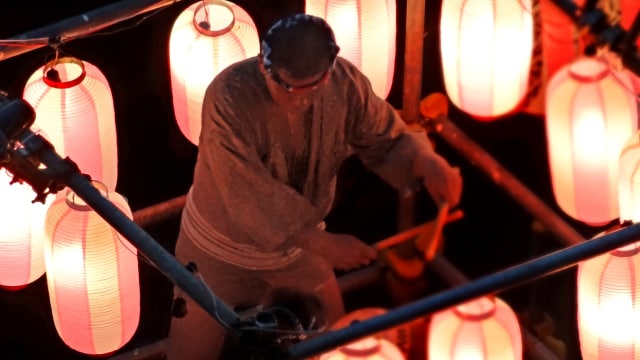 Pemusik di Obon Festival.
 (Foto: Flickr/Rekishi no Tabi)