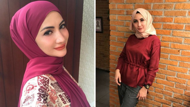 Natalie Sarah kini berhijab (Foto: Instagram @natalie_sarahs)