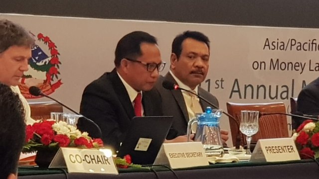 Kapolri dalam pertemuan soal Money Laundering di Nepal. (Foto: Dok. Divhumas Polri)