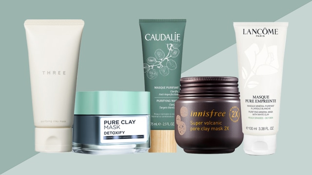 Rekomendasi Clay Mask (Foto: Three, Loreal, Caudalie, innisfree, Lancome)