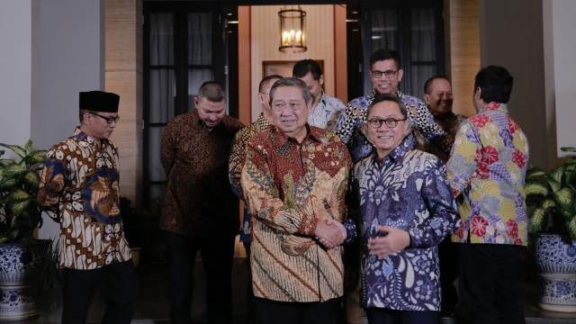Pertemuan SBY dengan Zulkifli Hasan. (Foto: Dok. Abror Rizki/Partai Demokrat)
