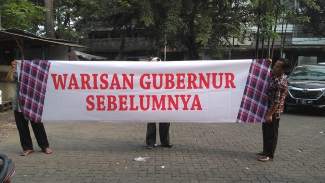 Spanduk yang disiapkan pendukung Ahok. (Foto: Dok. Istimewa)