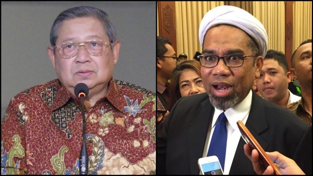 Susilo Bambang Yudhoyono dan Ali Mochtar Ngabalin. (Foto: kumparan)