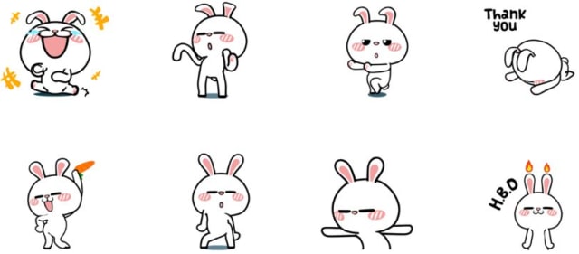 com-Sticker HyperRabbit (Foto: LINE Indonesia)