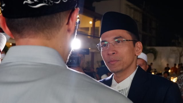 Tuan Guru Bajang (TGB) Zainul Majdi dalam Konferensi Ulama Internasional. (Foto: Resya Firmansyah/kumparan)
