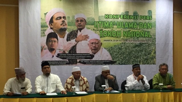 Konfrensi pers GNPF terkait acara Ijtima Ulama, Jum'at (27/7). (Foto: Ricad Saka/kumparan)