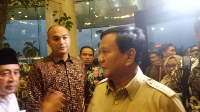 Ketum Gerindra Prabowo Subianto di Ijtima Ulama GNPF. (Foto: Fahrian Saleh/kumparan)