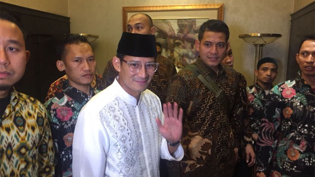 Wagub DKI Sandiaga Uno hadiri Ijtima Ulama GNPF. (Foto: Ricad Saka/kumparan)