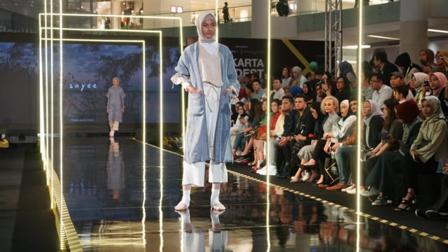 Jakarta Modest Fashion Week by SAYEE (korea - Indonesia) (Foto: Helmi Afandi/kumparan)