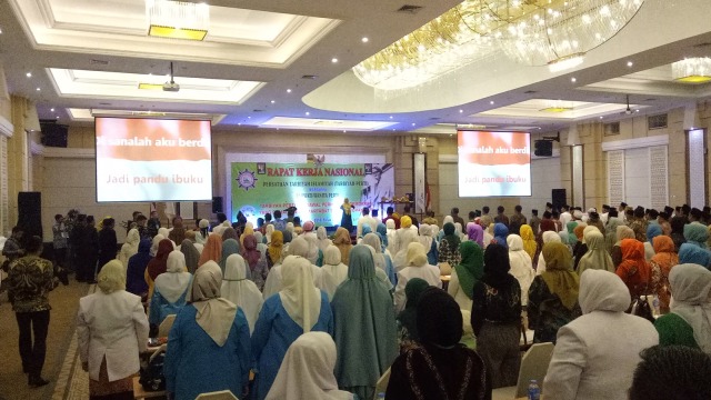 Pembukaan Rakernas Tarbiyah Perti di Lampung. (Foto: Kevin Kurnianto/kumparan)