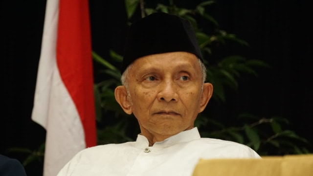 Amien Rais di Ijtima Ulama dan tokoh nasional (Foto: Iqbal Firdaus/kumparan)