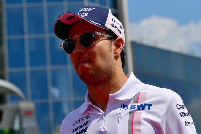 Pebalap Force India, Sergio Perez. (Foto: ANDREJ ISAKOVIC / AFP)