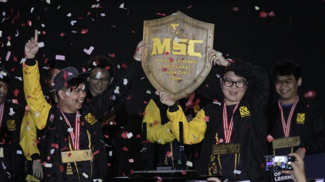 Aether Main dari FIlipina jadi juara MSC 2018. (Foto: Facebook/Mobile Legends: Bang Bang)