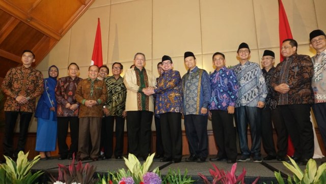 Pertemuan SBY dengan Salim Segaf Al-Jufri di Grand Melia, Jakarta, Senin (30/7). (Foto: Irfan Adi Saputra/kumparan)