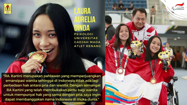 Laura Aurelia Dinda (Foto: Dok. NPC Indonesia & Bapomi DIY - Instagram)