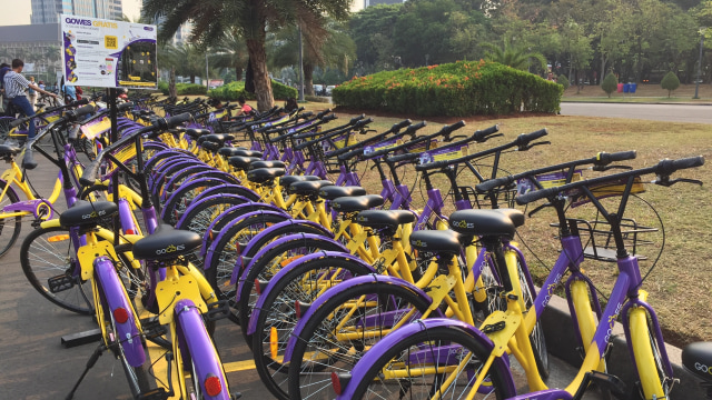 Sepeda Bike Sharing (Foto: Helinsa Rasputri/kumparan)