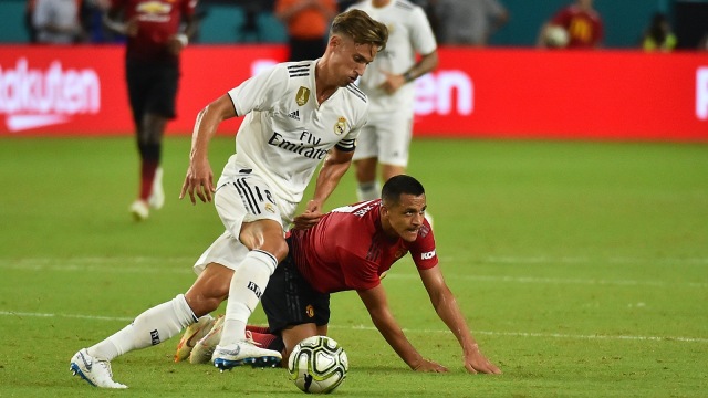 Manchester United dan Real Madrid di ICC 2018 (Foto: REUTERS/Jason Vinlove)