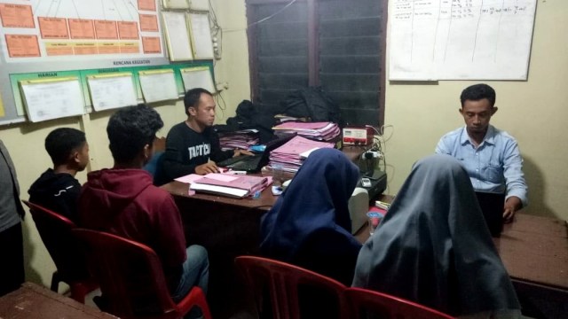 Pelaku penghinaan Sumpah Pemuda di Mapolres Gowa. (Foto: Dok. Istimewa)