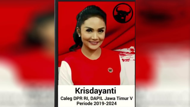 Krisdayanti nyaleg lewat PDIP. (Foto: Dok. Istimewa)