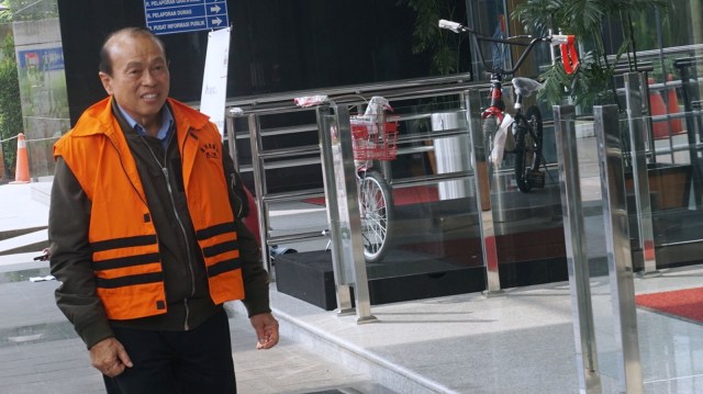 Tersangka penyuap Bupati Tulungagung, Susilo Prabowo menjalani pemeriksaan lanjutan di Gedung KPK, Jakarta, Kamis (28). (Foto: Fanny Kusumawardhani/kumparan)