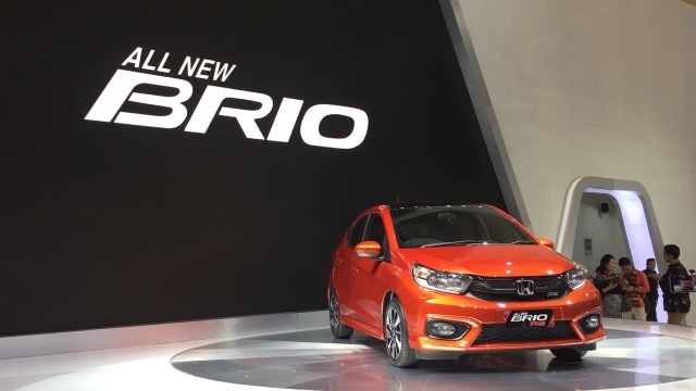 All new Brio meluncur di GIIAS 2018 (Foto: Aditya Pratama Niagara/kumparanOTO)