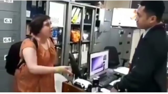 Turis Inggris yang marah-marah hingga menampar petugas Imigrasi di Bandara I Gusti Ngurah Rai, Bali, Sabtu (28/7) malam. (Foto: Istimewa)