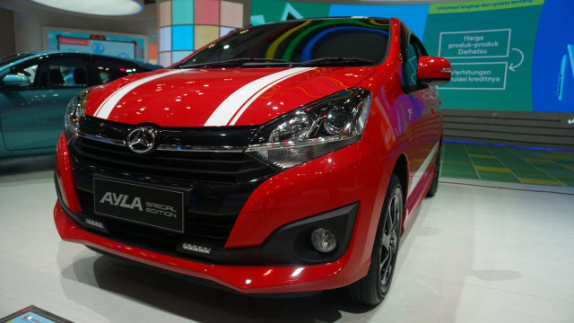 Daihatsu Ayla Turbo Special Edition di acara GIIAS 2018 (Foto: Iqbal Firdaus/kumparan)