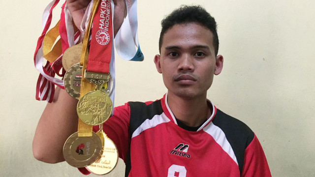 Hurairah, anak kuli panggul yang menjadi Juara Dunia Hapkido 2018. (Foto: Zuhri Noviandi/kumparan)