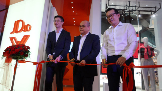 Peresmian toko tanpa kasir JD.id X. (Foto: JD.id)